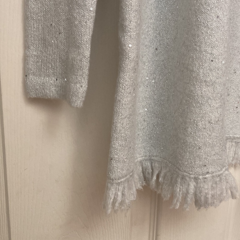 Lilly Pulitzer Light Gray Open Front Cardigan - Picture 6 of 8
